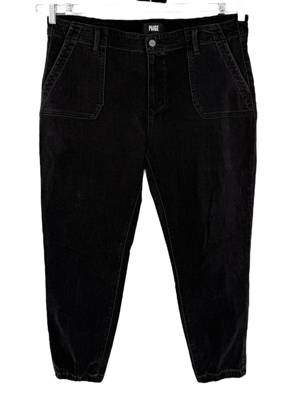 Paige Jeans Mayslie cropped jogger faded black size 34
